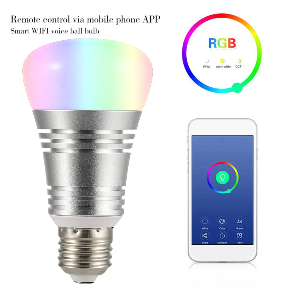 

WiFi Smart LED Light Bulb 16 Million Colours Bulbs for Google Home Amazon Alexa AI88