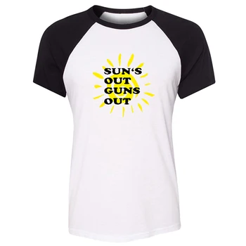 

Cool FAST N 'LOUD Blood Sweat And Beers Suns Out Guns Out Design Womens Ladies Printing T shirt Graphic Tee Short sleeve Cotton