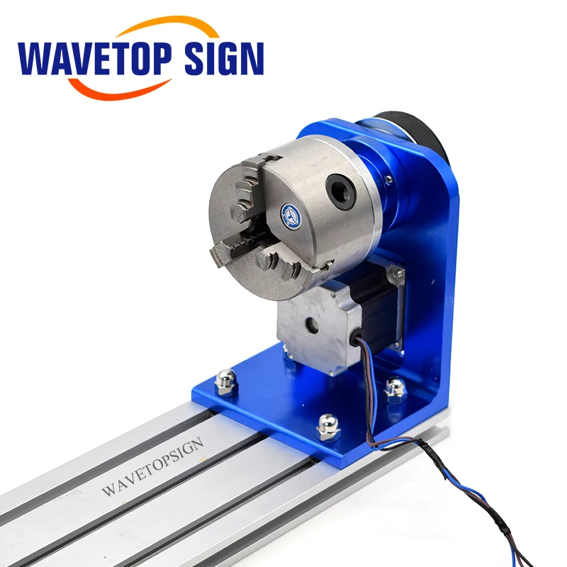 WaveTopSign Лазерная гравировальная и режущая машина поворотный Рабочий стол с 2-фазный шаговый двигатель 3 фазы шагового двигателя Хорошее качество