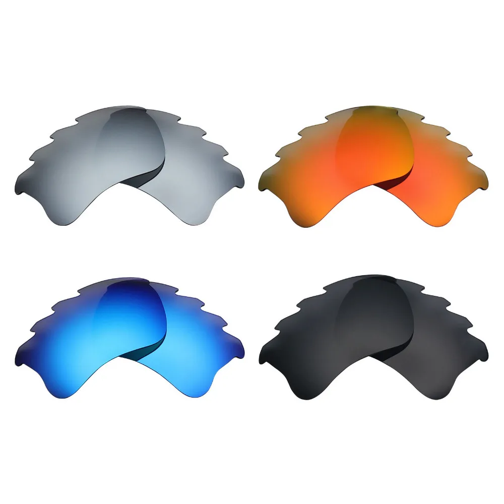 4 пары mryok ПОЛЯРИЗОВАННЫЕ замены Оптические стёкла для Oakley Flak XLJ вентилируемый Солнцезащитные очки для женщин Стелс черный и голубой лед и