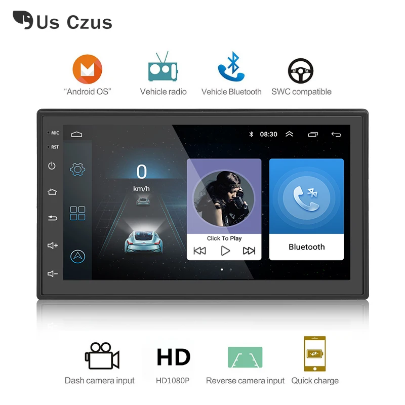 

2din 7inch Android Car Radio WIFI GPS Navigation Bluetooth USB Player 1G DDR3 16G NAND Memory Flash 2din