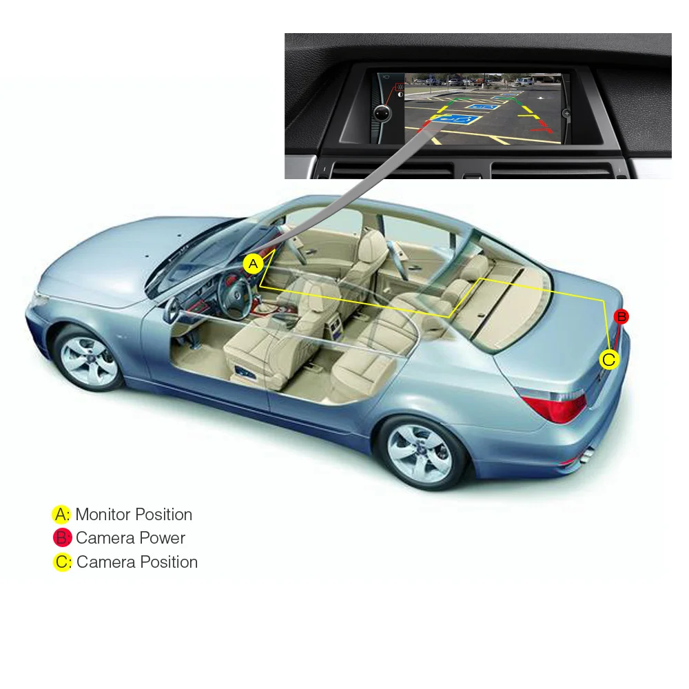 CCD HD Автомобильный багажник ручка заднего вида 4 Pin Камера для BMW E60 E93 3 5 серии X1 X3 X5 F10 F11 F25 F30 парковочная резервная камера