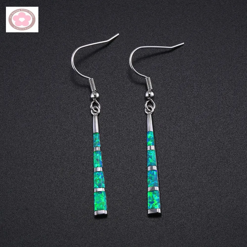 

RH0004 Hot Sale Multi Color Fire Opal Drop Earrings Fashion Jewelry for Women Gift