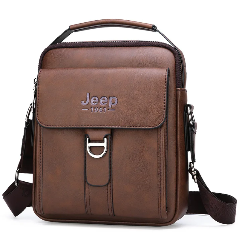  Luxury Brand JEEP Bag Men Vintage Shoulder Bag For Man Leather Messenger Bag Casual Crossbody Bag M - 32969483157
