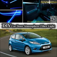 Для Ford Fiesta/ST внутренний свет настройки атмосферное волокно оптическое освещение панели двери освещение не EL свет
