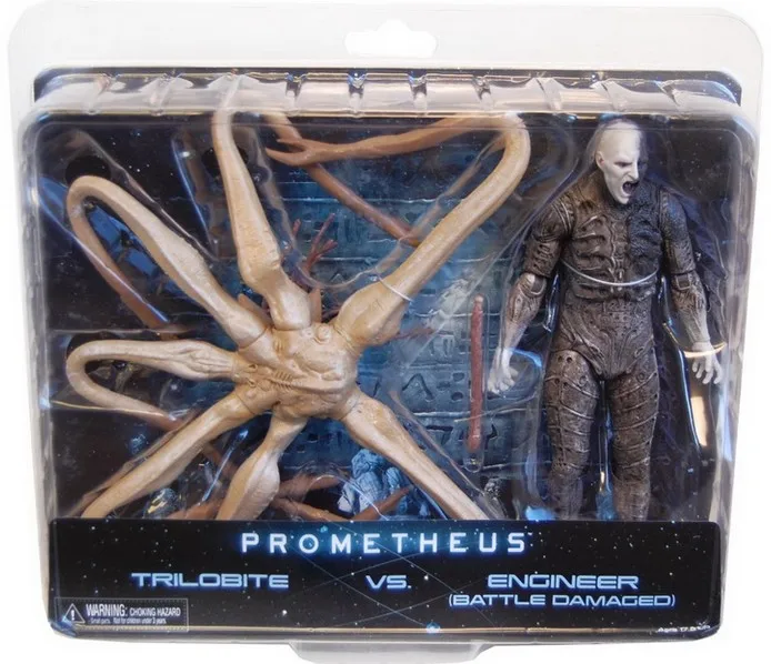 

NECA Alien Prometheus Figure Ttrilobite VS Engineer Battle Damaged Ver Toys 7" 18cm