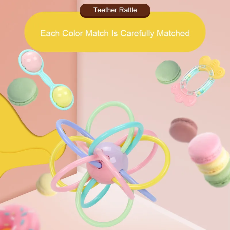 7pcs Baby Toys 0-12 Months Rattles oyuncak Mobiles Rattle Bed Children Speelgoed Educational Toy Bell Newborns Beanbag For Girls