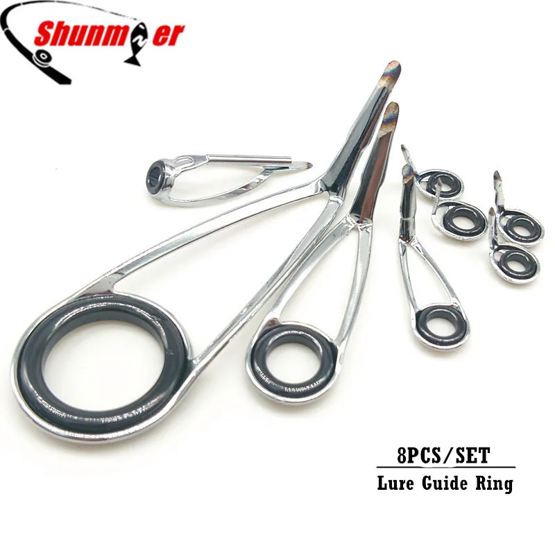 SHUNMIER 5Sets Fishing Guide Rings Ceramic Rod Rings for Repair DIY