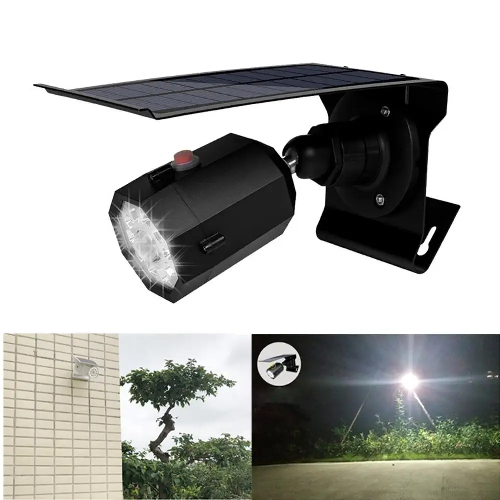 AsyPets светодиодный водонепроницаемый солнечной энергии симулятор камеры наблюдения Датчик дорожного света