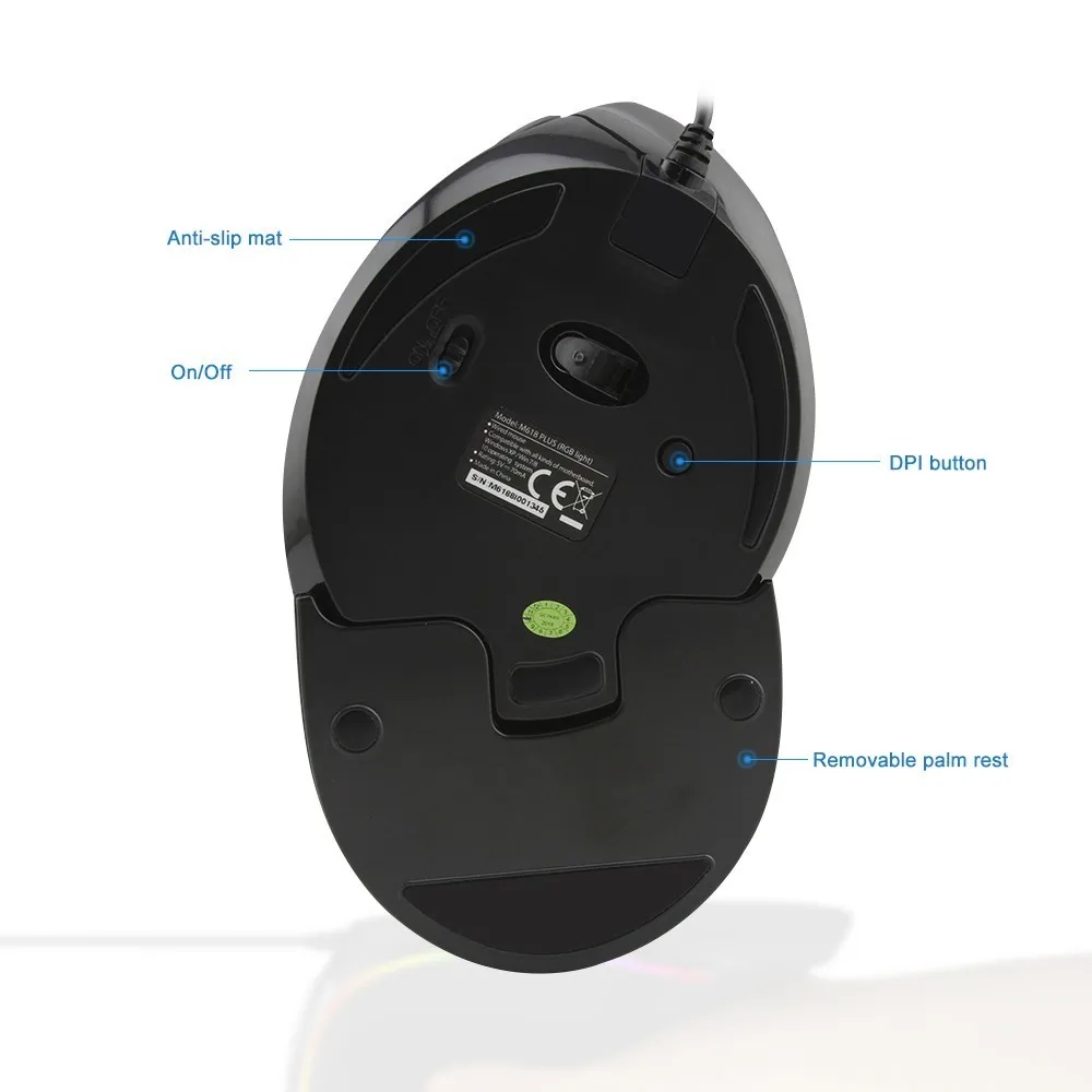 Wired Mouse Vertical Ergonomics Mouse 