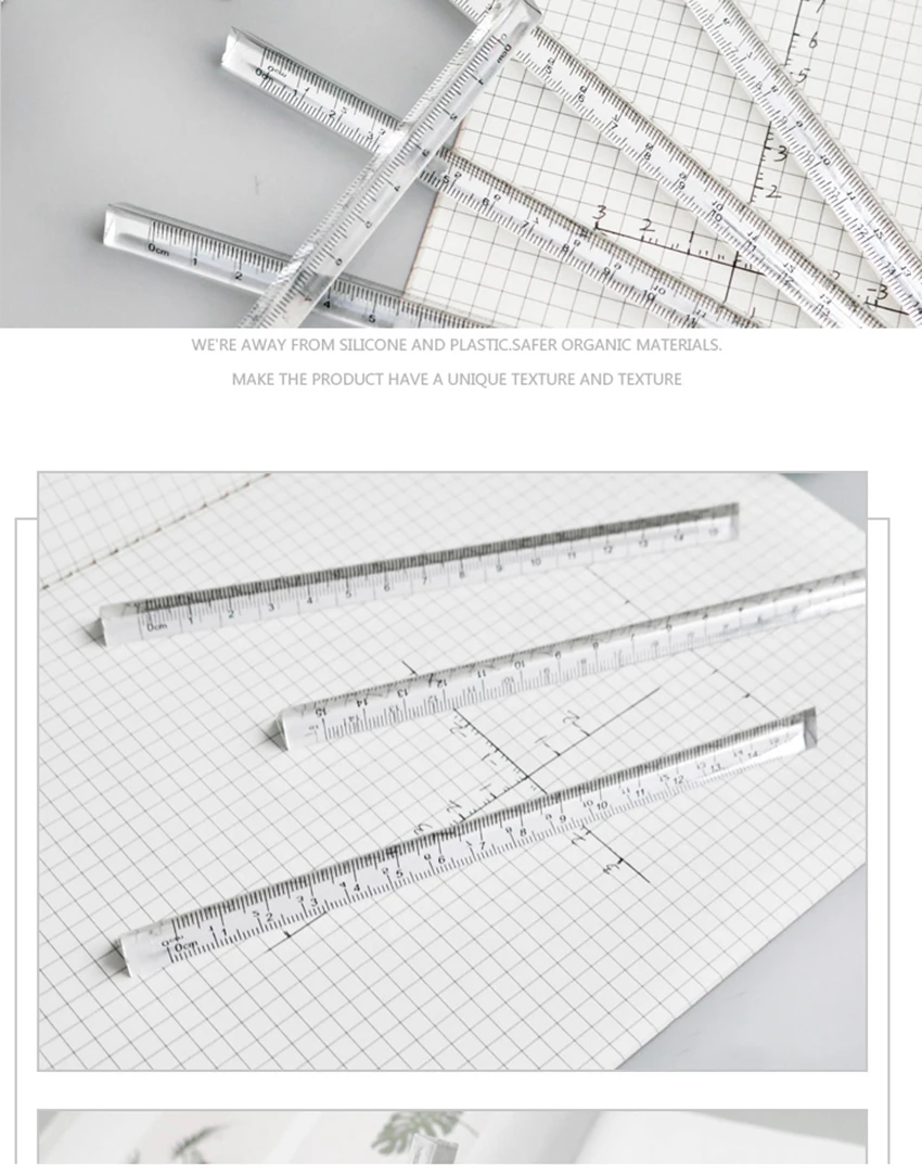 15 см прозрачная линейка прямая студенты канцелярские простой треугольные линейки детские весы обеих сторон акрил измерительные