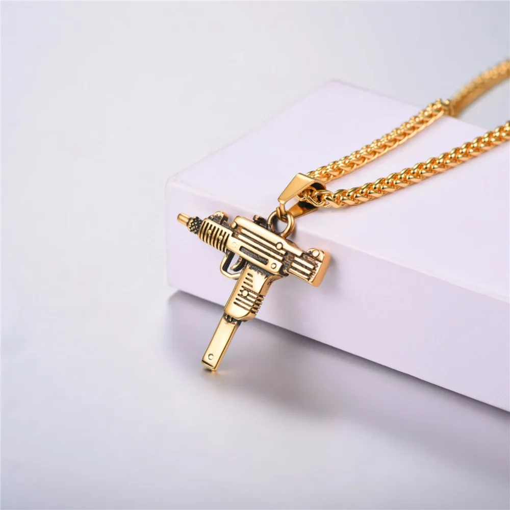 Мужское ожерелье и подвеска в стиле хип хоп|gun necklace|gun jewelrynecklaces & pendants |