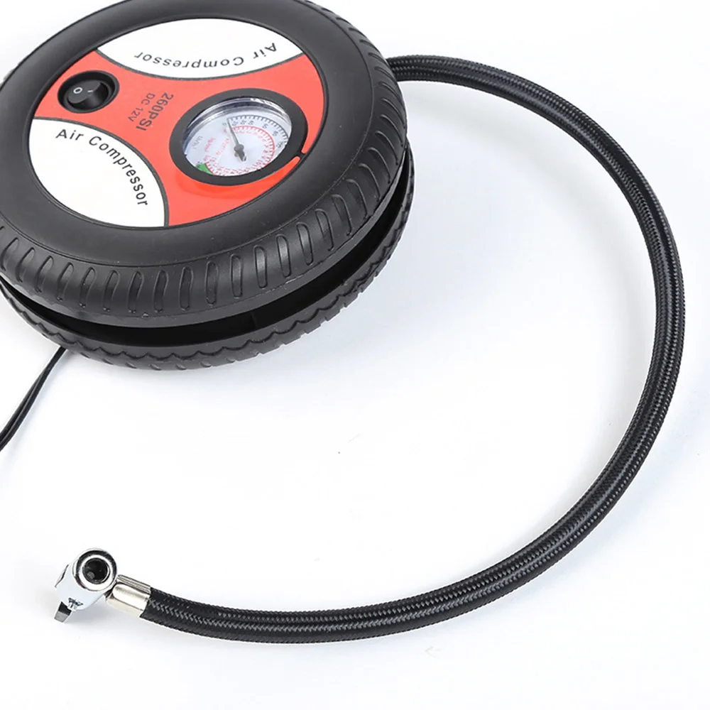 

protable Car Mini Inflatable Pump Air Compressor Tire Design 12V Input Air Pumping Tire Pumps Voltage Electric Inflating Machine
