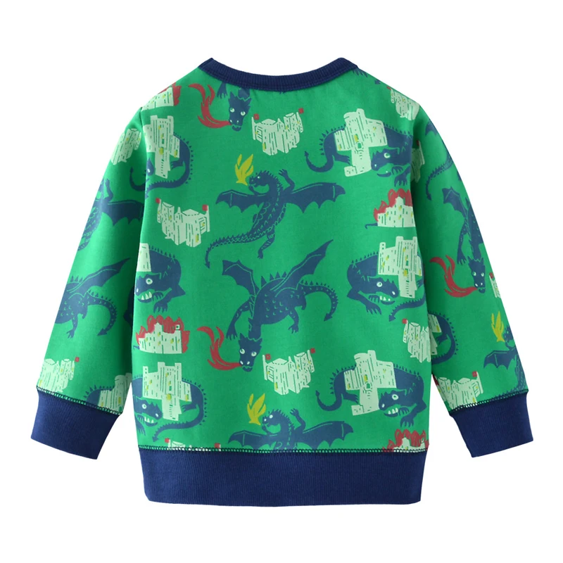 Cartoon Dinosaur Boys Sweatshirts 2-7Years