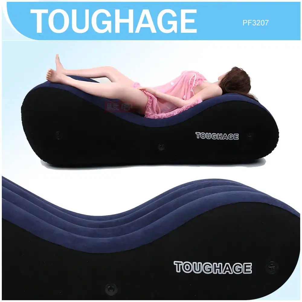 Toughage New S Shaped Inflatable Sofa Bed Chair Adult Luxury Love