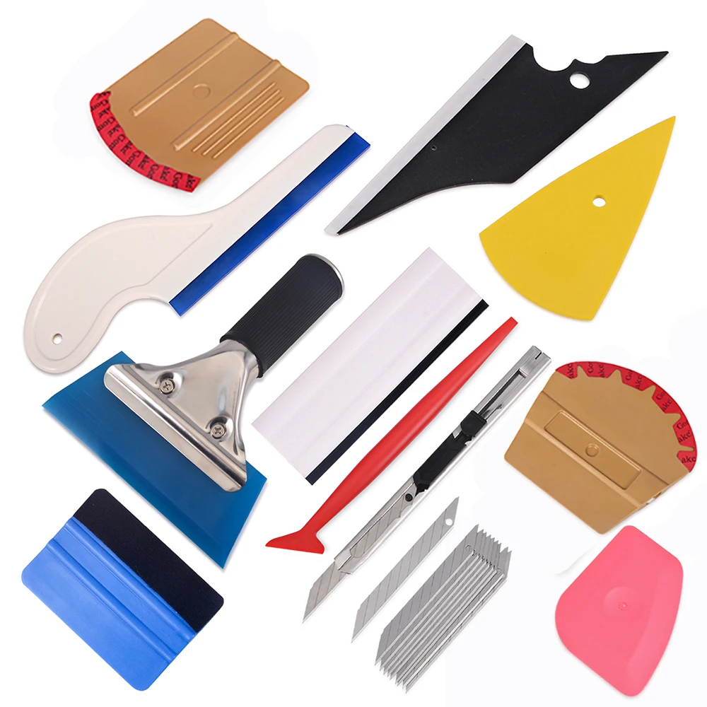 

EHDIS Vinyl Wrap Film Magnetic Squeegee Scraper Paper Cutter Knife Tools Kit Car Sticker Cut Wrapping Magnet Accessories Kit