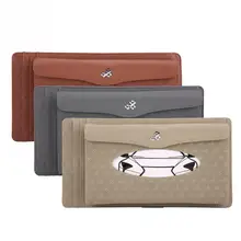 Автомобильный солнцезащитный козырек, синтетическая кожа, подвесное бумажное полотенце, коробка для салфеток, держатель для карт, ящик для хранения автомобильный подвесной бумажный чехол для полотенец, аксессуар