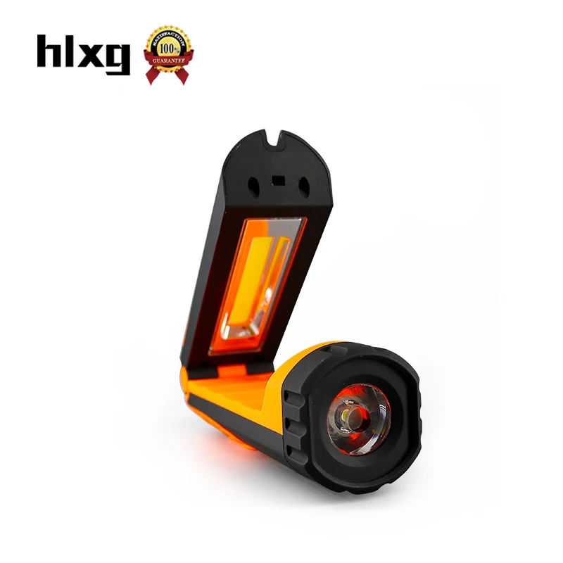 

hlxg 1pcs Torch Mini LED Light Hanheld Flashlight Car Inspection Repair Tools Multifunction COB LED Magnet Auto Emergency Lamp