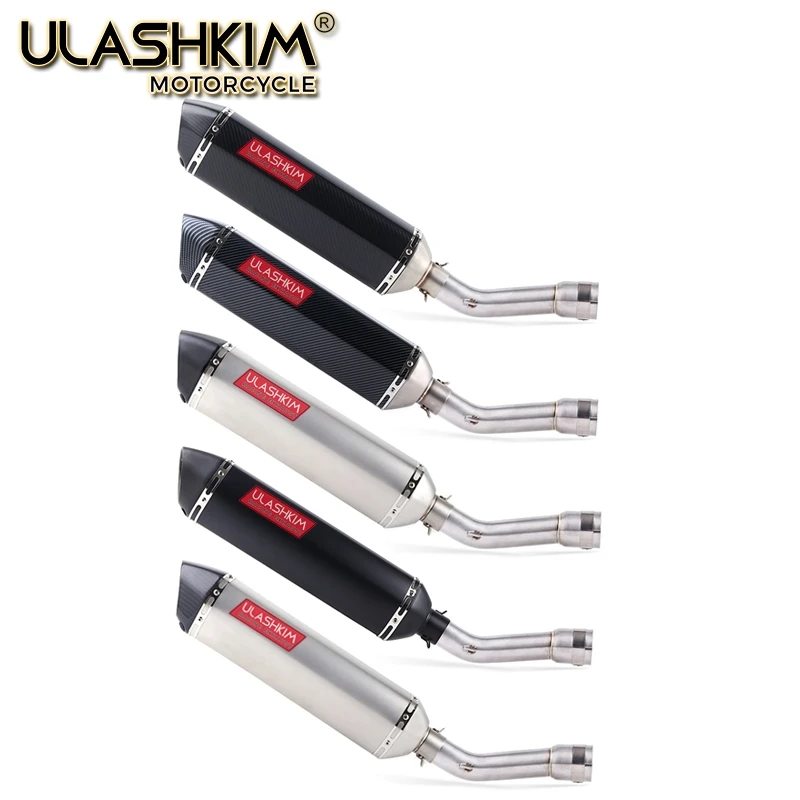 

Motorcycle Full System Exhaust Escape Muffler Middle Connect Link Pipe Slip On For YAMAHA FZ1 FZ1N FZ1000 2005 to 2016 DB-KILLER