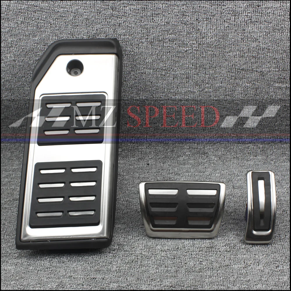 

Car accessories For Audi New Q7 2016 2017 Fuel Brake Foot Rest AT Pedal Plate Accelerator Refit Pads Decoration stickers