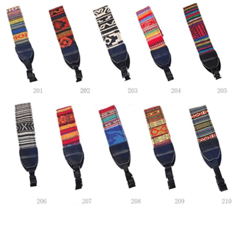 Retro Ethnic Style Multi color Shoulder Neck Strap Camera Strap Camera