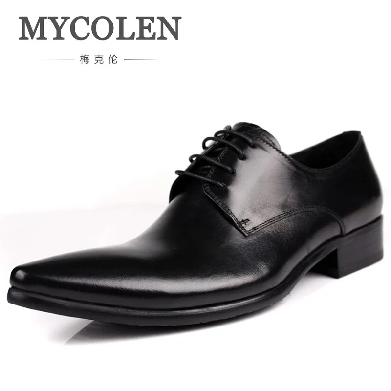 Mycolen Auténtico Negocios Negro Negro Marrón Estrecha Boda Formal Para Cuero Social Sapatos Hombres vino Guapos Hombre Vestido Becerro Tinto Zapatos Punta rfqEAcr