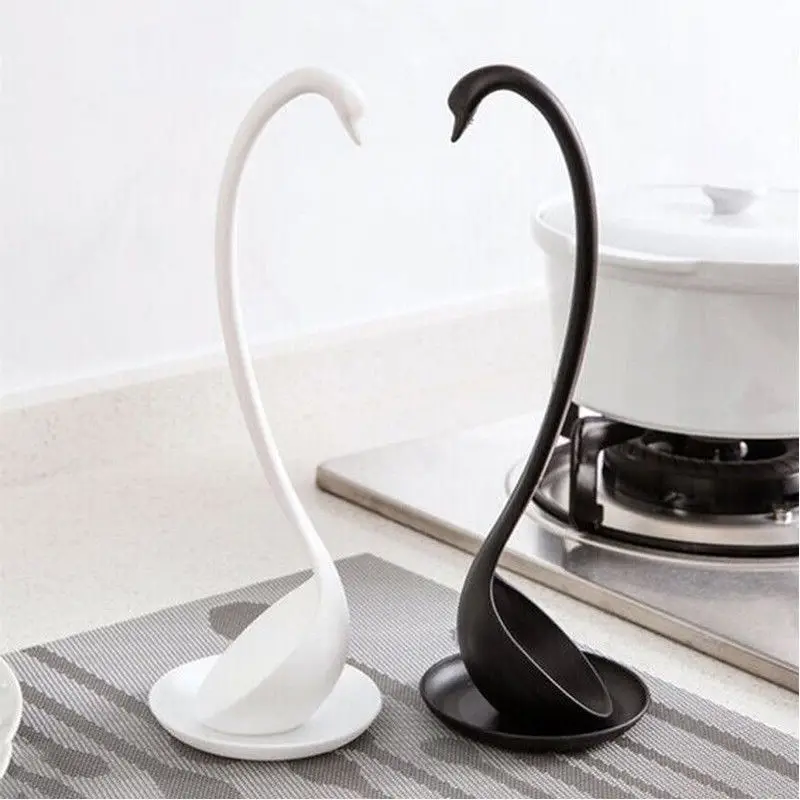 

Swan Shape Long Handled Tablespoons Soup Spoons Tableware Dinnerware Cooking Kitchen Gadgets Tools Tablespoons