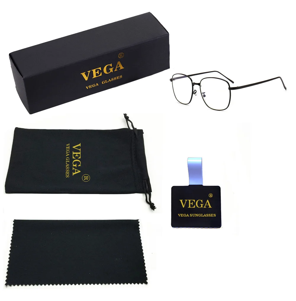 VG238 VEGA Eyeglasses Frames Square Fashionable Glasses Frame women men Alloy Opital Spectacle Frame Clear Lens 238 (10)