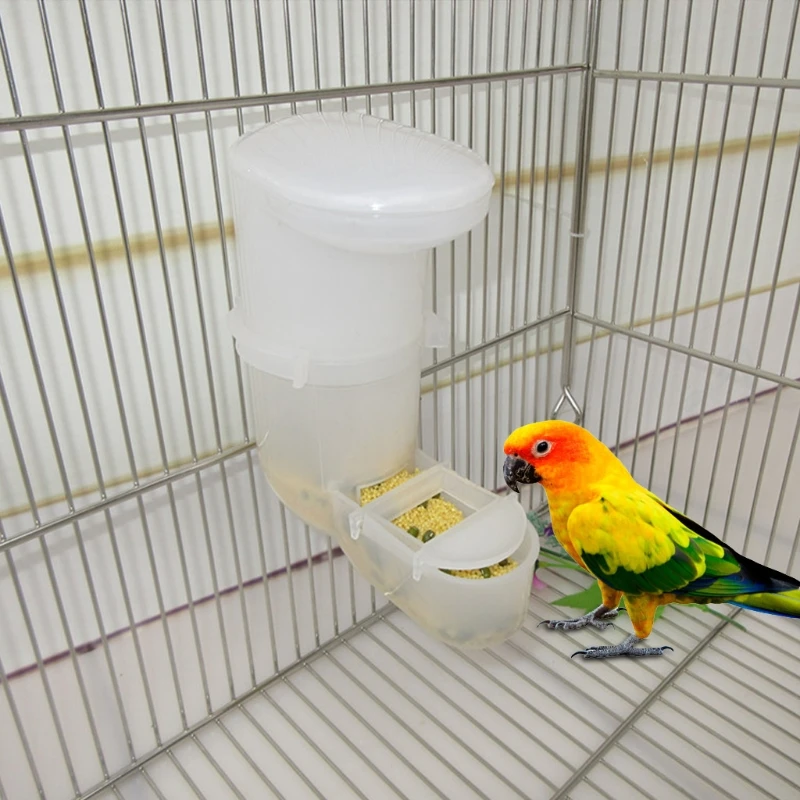 Bird Feeder Automatic Food Water Feeding Drinker Parrot Pet Clip