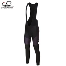 CYCEARTH зимние термо флисовые брюки длинные брюки для велоспорта велосипедная одежда для велоспорта дорожный велосипед Ropa Ciclismo bib Pants Paded