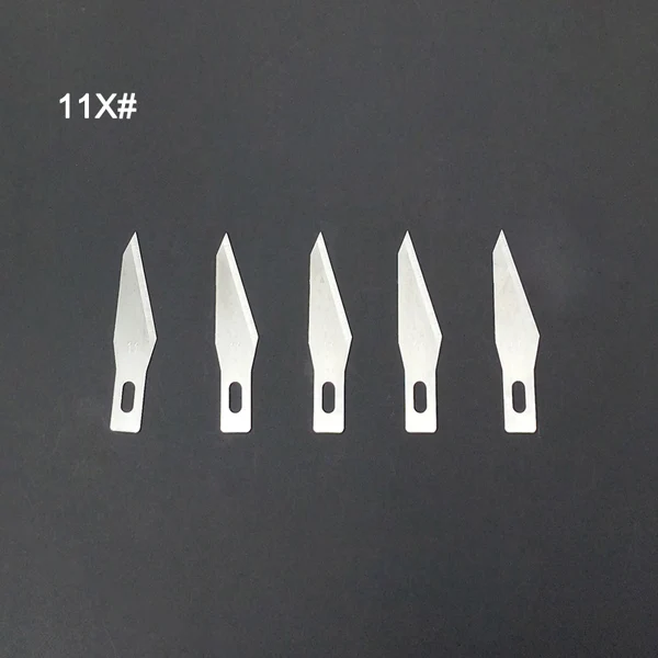 Супер острые прецизионные лезвия ножей для хобби, кожевенные изделия, лезвия ножей для скрапбукинга, инструменты для рукоделия - Цвет: Blade 11X