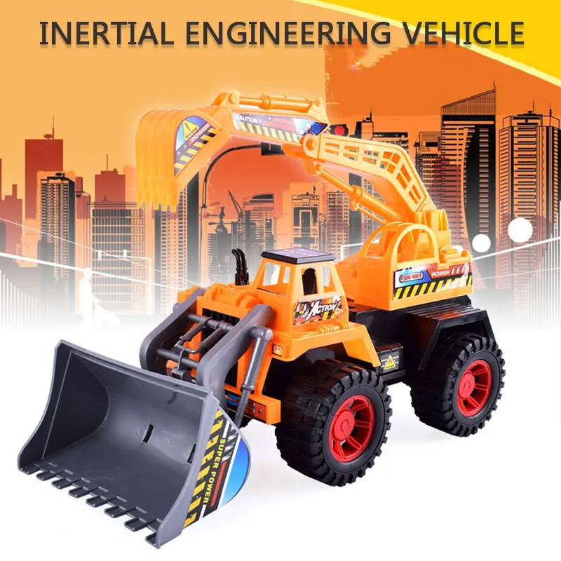 Vehicle Model Inertia Car Toy Engineering Vehicle Realistic Plastic Cool Yellow Decoration Vehicle Model Inertia Car Toy Engineering Vehicle Realistic Plastic Cool Yellow Decoration