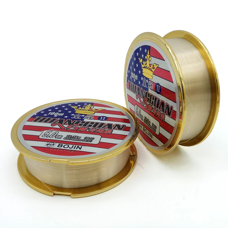 BOJIN 100M Durable Monofilament fil de peche nylon Fishing Line