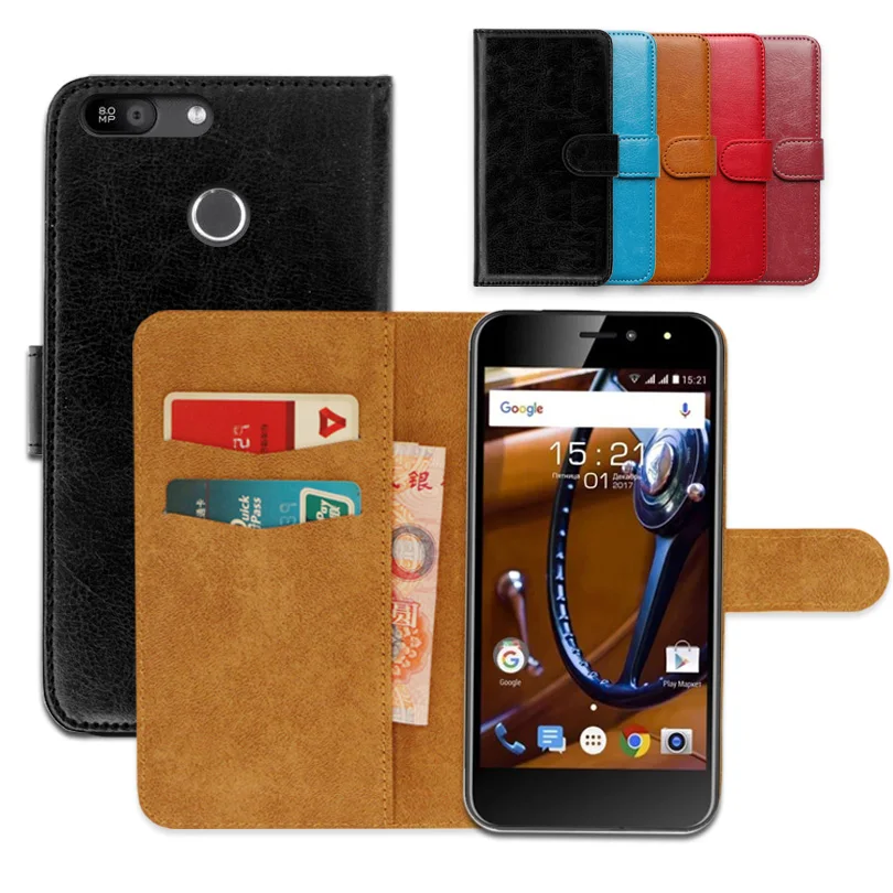 

On Fly FS526 Luxury Leather Exclusive Slip-resistant Flip wallet case for Fly FS526 Power Plus 2 Phone Cover,book case