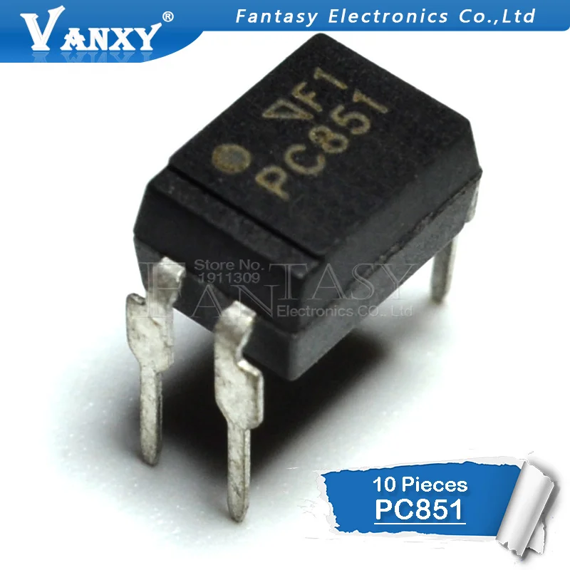 

10pcs PC851 DIP-4 PC851XNNSZ0F DIP PC851XJ0000F DIP4 optocoupler