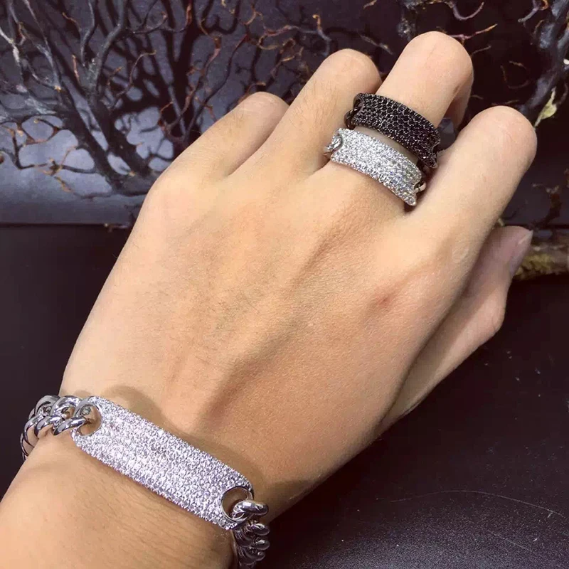 monaco дизайнерский бренд аксессуары Мода необычная верёвка цепь браслет и кольцо наборы AAA вставки из циркония ручной браслет