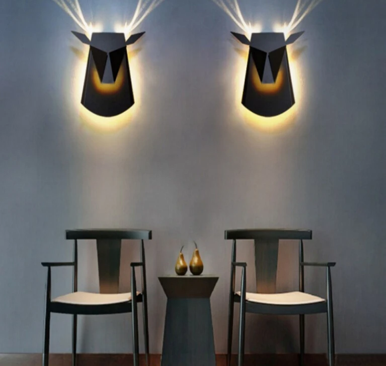 

Nordic wall lamp creative LED wall lamp bedroom bedside decorative wall lamp light fashion living room corridor hotel wall lamp
