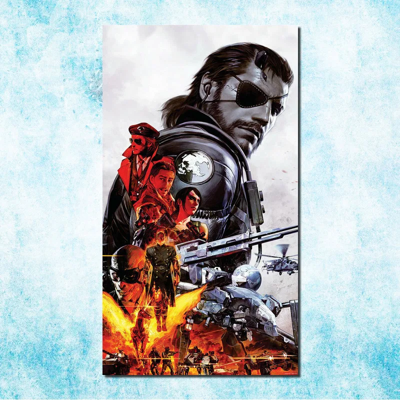 Metal Gear Solid V фантомная боль Искусство Шелковый Холст печати плакатов 13x24 24x43 cm