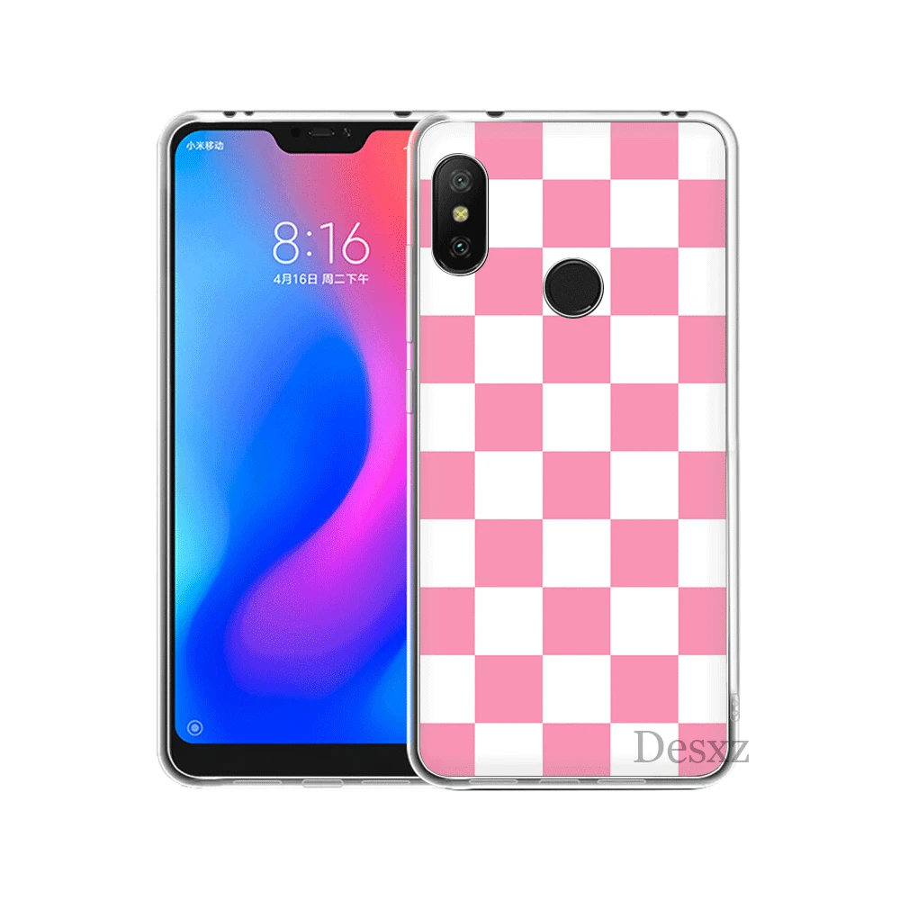 Клетчатый чехол для Xiaomi Mi 6 8 Lite SE A1 A2 5X 6X Mix 2S F1 9 9se MAX 3|Чехлы-накладки| |
