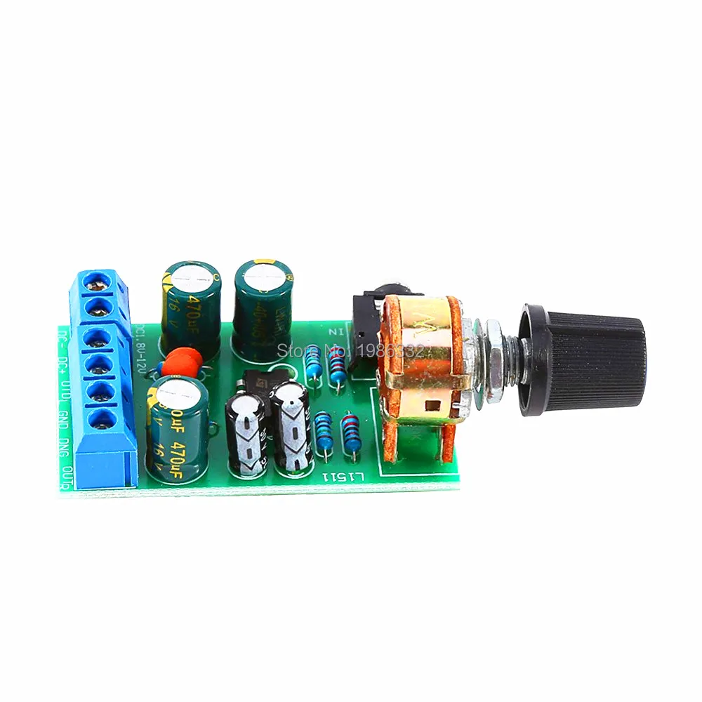 Миниатюрный усилитель мощности WS16 DC1.8 12V TDA2822M двухканальный стерео 2 0 мм AUX разъем