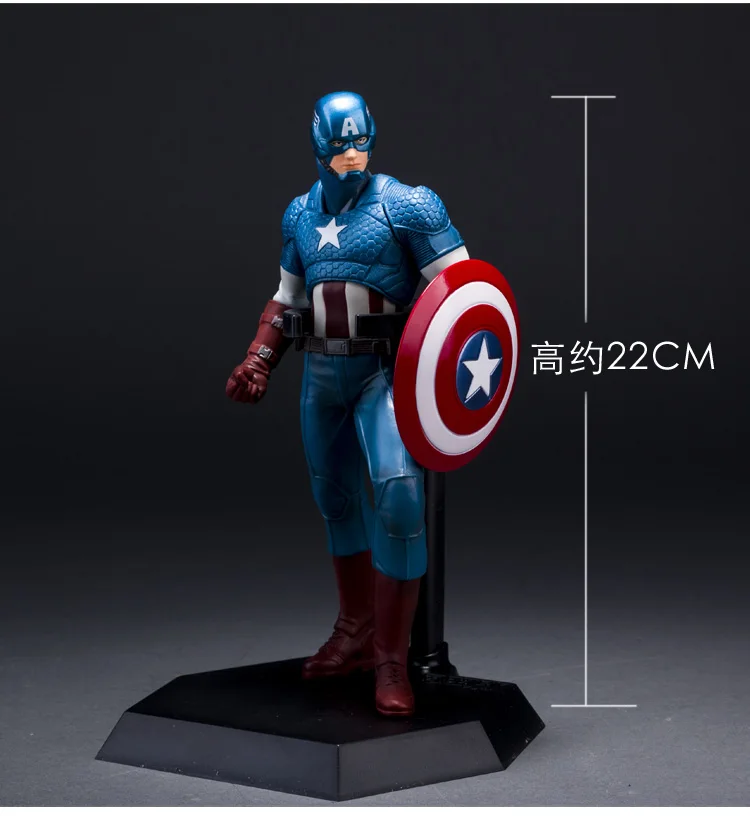 

Crazy Toys The Avengers Captain America PVC Action Figure Collection Model Toy 19" 22cm KT1933