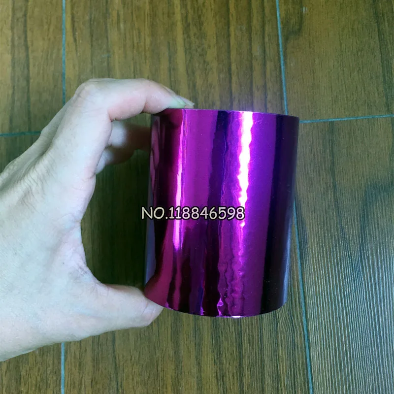 

Free Shipping Purple Foil Paper Hot Stamping Box/Plastic/PPC/PVC/PP Material 8cmx120m/Lot