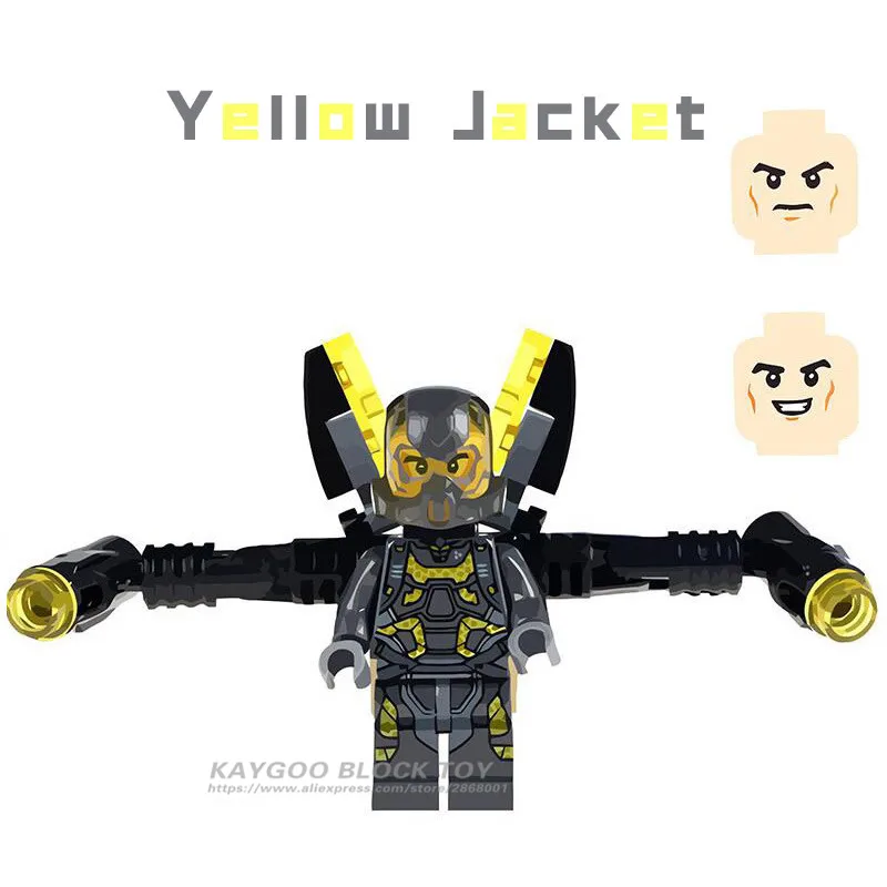 

Single Sale Building Blocks Super Heroes Luis Wash Hank Pym Bill Foster Goliath Action Figures Toys For Children Gift X0224