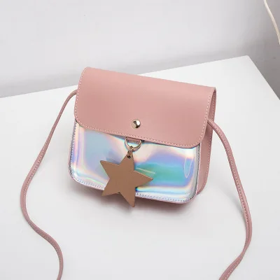 

2019 PU Leather Chain Mobile Phone Shoulder bags British Fashion Simple Small Square Bag Women's Designer High-quality Handbag