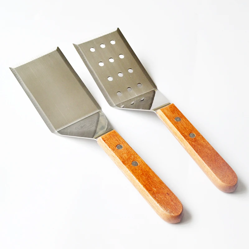 Barbecue steak pizza hand scoop cake press shovel cooking food thicken food shovel pancake slip teppanyaki kitchen BBQ tool