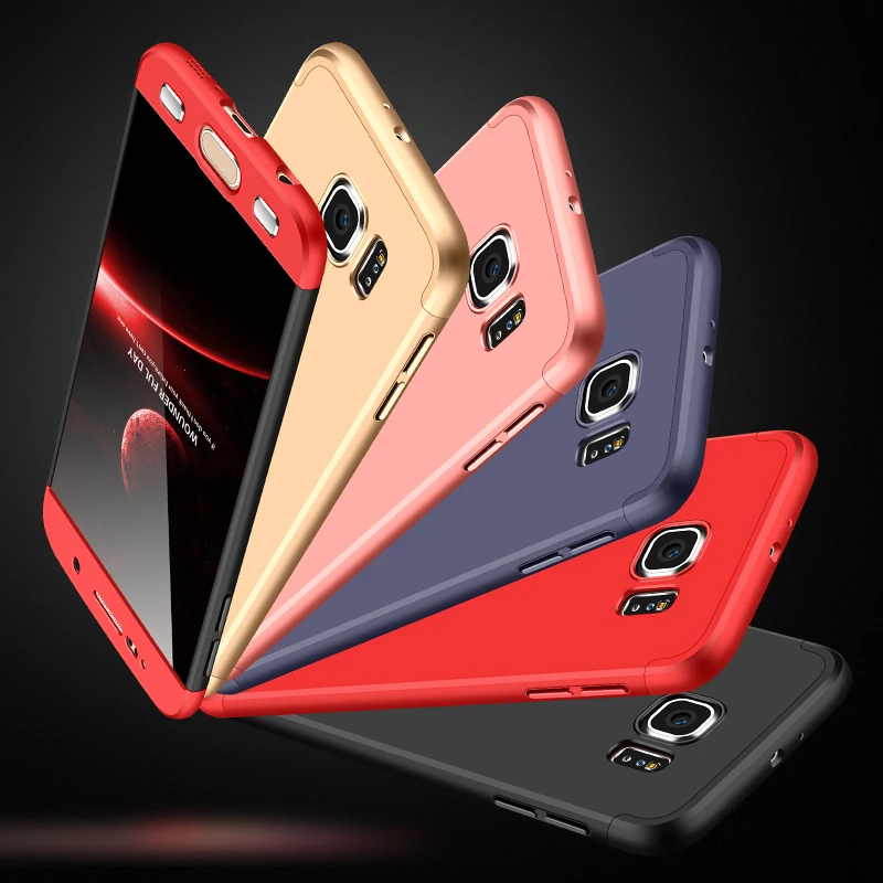 para Samsung Galaxy S6 Edge 360, protección antigolpes, tres uno, ultrafina, dura, Coque - AliExpress