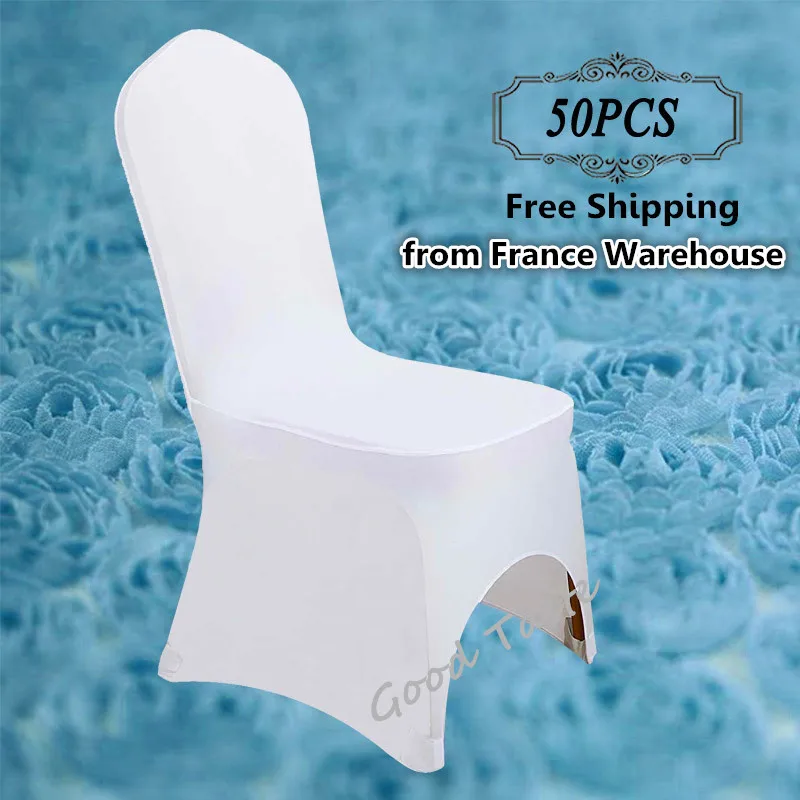 Free Shipping 50PC Universal Elastic Spandex Lycra Chair Cover for Wedding Marriage Banquet Party Folding Celebration Decoration | Дом и сад