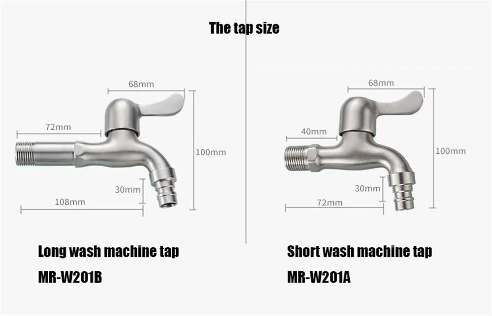 304 нержавеющая сталь материал стиральная машина кран настенный сад воды водопроводные краны