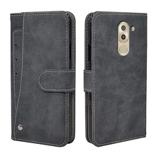 Funda de lujo Vintage para Huawei GR5 2017 Mate 9 Lite, funda abatible de cuero TPU, BILLETERA, fundas para Honor 6X con tarjetero