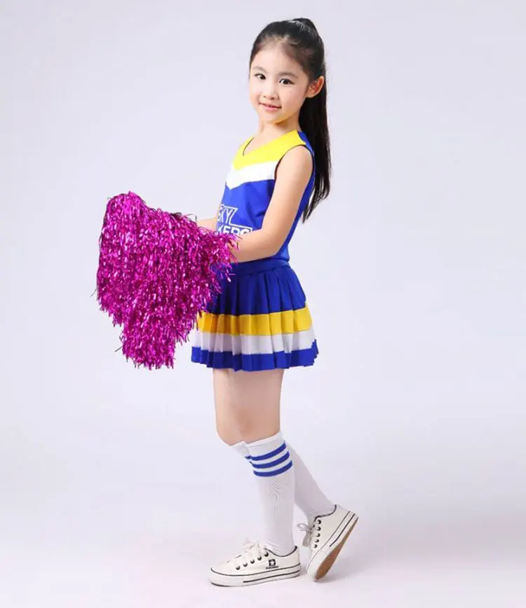 Children Competition Cheerleaders Girl School Team Uniforms KidS Performance Costume Sets Girls Class Suit Girl Student Suits